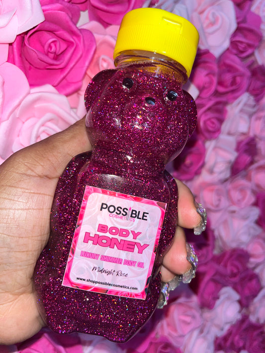 Midnight Rose Body Oil | Shimmer Glow with Rose & Vanilla