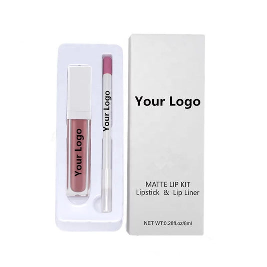 Lip and Pencil Combo | Matte, Waterproof & Brand-Ready