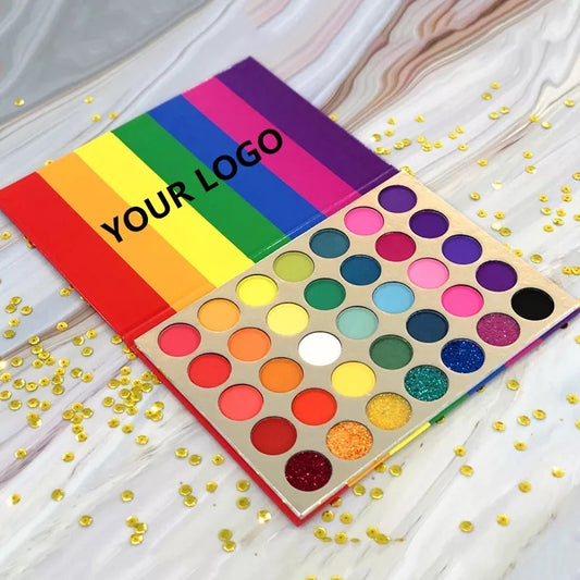 Rainbow Eyeshadow Palette | 35 Matte & Shimmer Shades