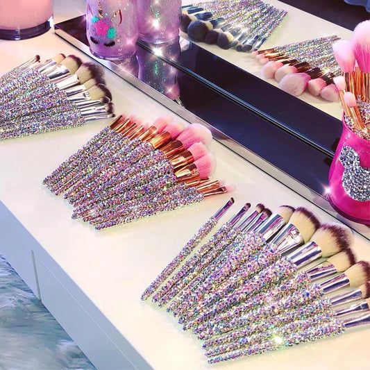 Rhinestone Brush Set | 12-Piece Precision Brush Collection